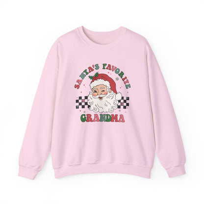 Santas Favorite Grandma, Retro Santa Sweater, Retro Santa Claus Sweatshirt - PopCultureByDesign36