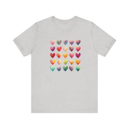 Bohemian Artsy Watercolor Shirt, Watercolor Tee, Watercolor Heart Tee - PopCultureByDesign36
