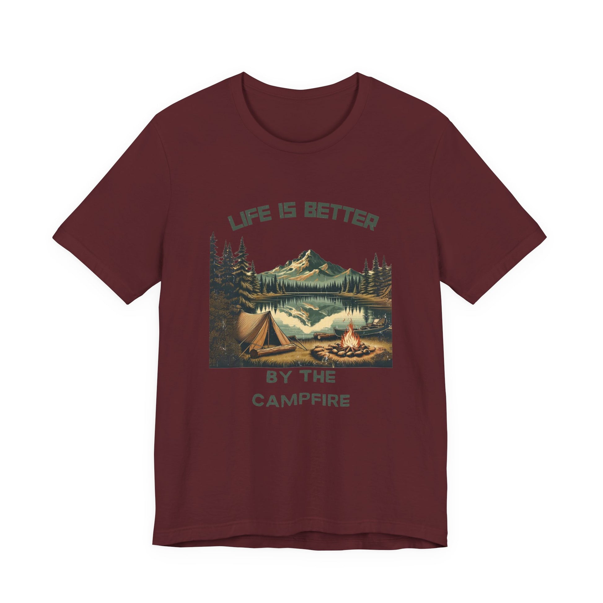 Camping by the lake, Camping shirt, Adventure shirt, Outdoor shirt - PopCultureByDesign36