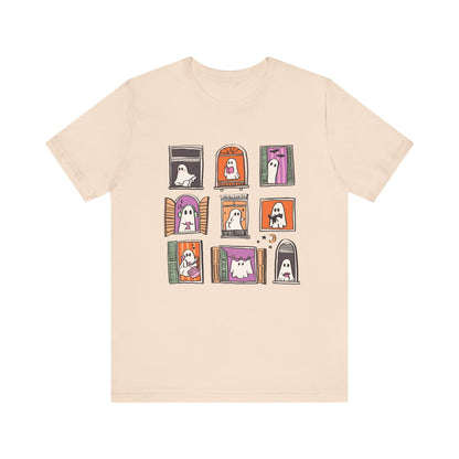 Ghostly Frames T-Shirt, Halloween Tee, Spooky Shirt - PopCultureByDesign36