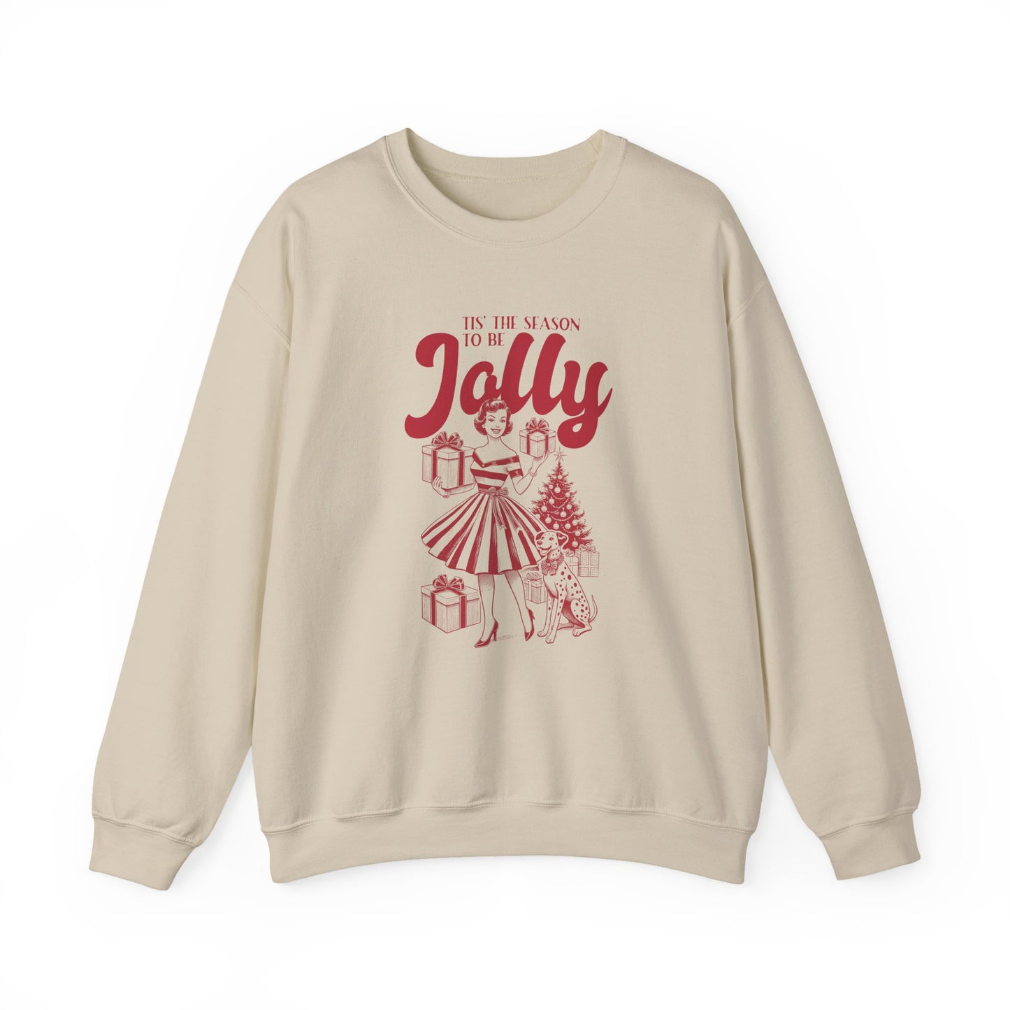 Christmas Sweatshirt, Pin Up Girl Christmas, Christmas Jolly - PopCultureByDesign36