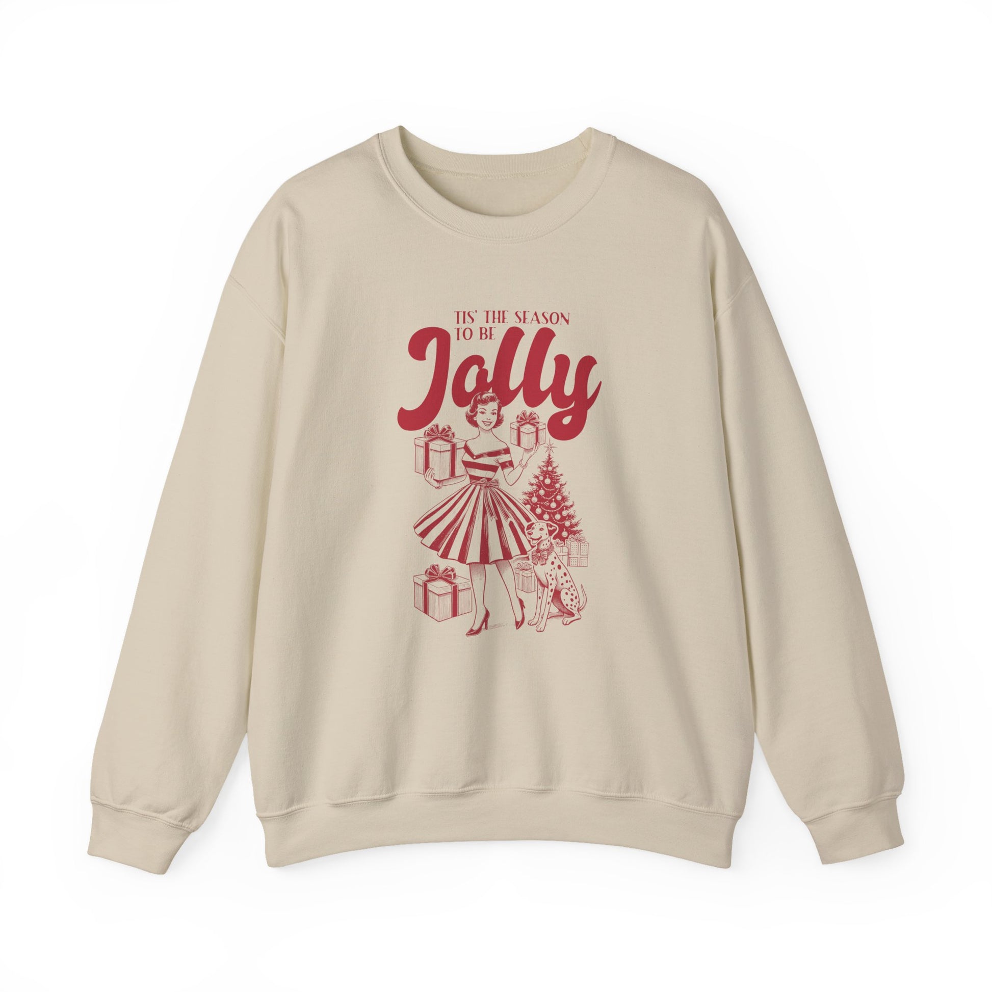 Christmas Sweatshirt, Pin Up Girl Christmas, Christmas Jolly - PopCultureByDesign36