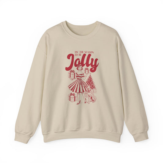 Christmas Sweatshirt, Pin Up Girl Christmas, Christmas Jolly - PopCultureByDesign36