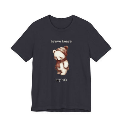 Brave Bears Cry Too Shirt, Vintage Bear Shirt, My tummy Hurts Shirt - PopCultureByDesign36