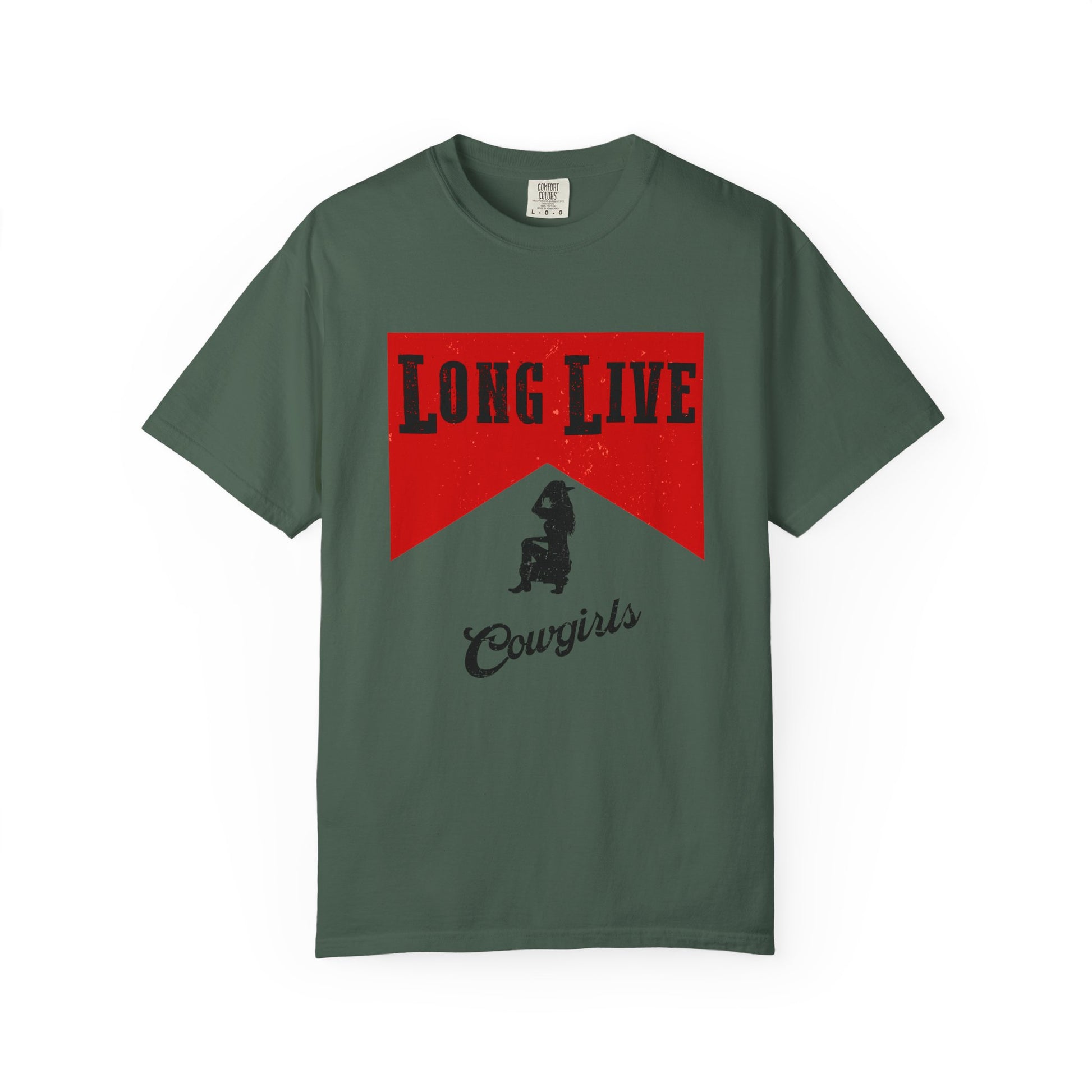 Comfort Colors Long Live Cowgirls western graphic shirt, Rodeo shirt - PopCultureByDesign36