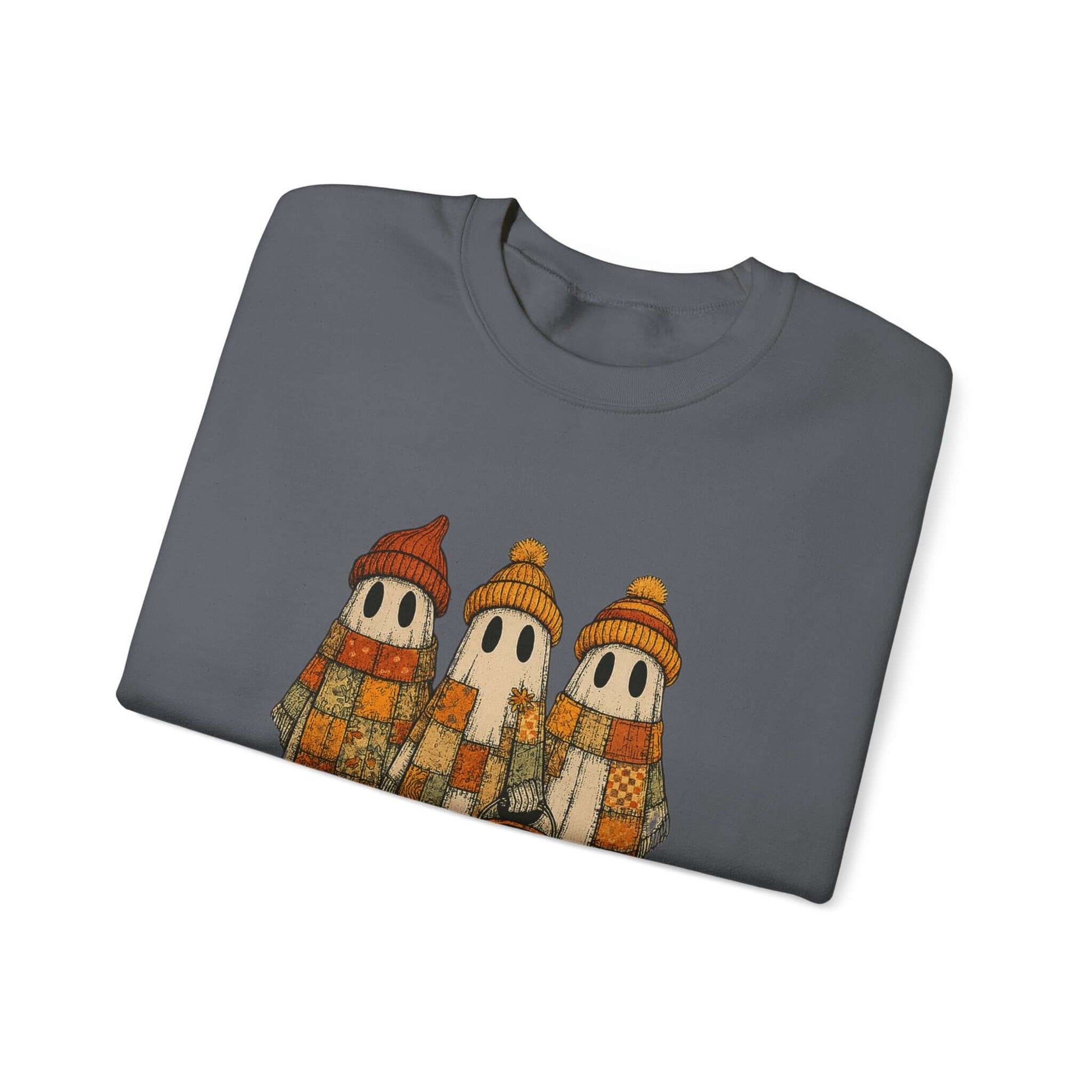 Halloween Ghost Trio Sweatshirt, Cute Fall Outfits, Spooky Season - PopCultureByDesign36