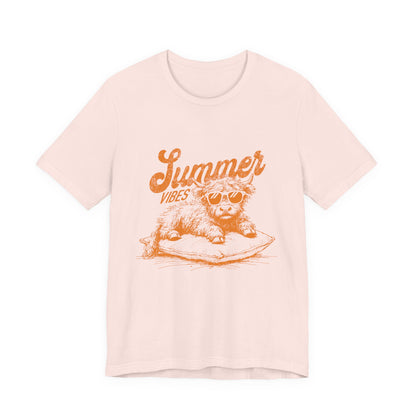 Summer Vibes Highland Cow Shirt, Western Shirt, Cow Shirt - PopCultureByDesign36