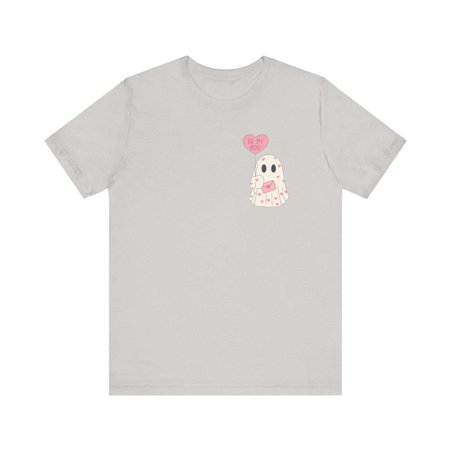 Valentine's 'Be My Boo' Ghost Tee — Cute Ghost Holding 'Be Mine' Balloon