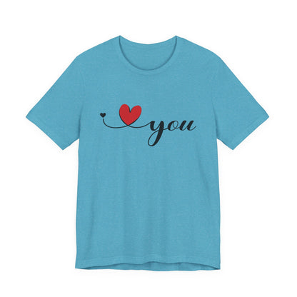 I Love You Shirt, Love Shirt, Valentines Day Shirt, I Love You Minimalist Shirt - PopCultureByDesign36