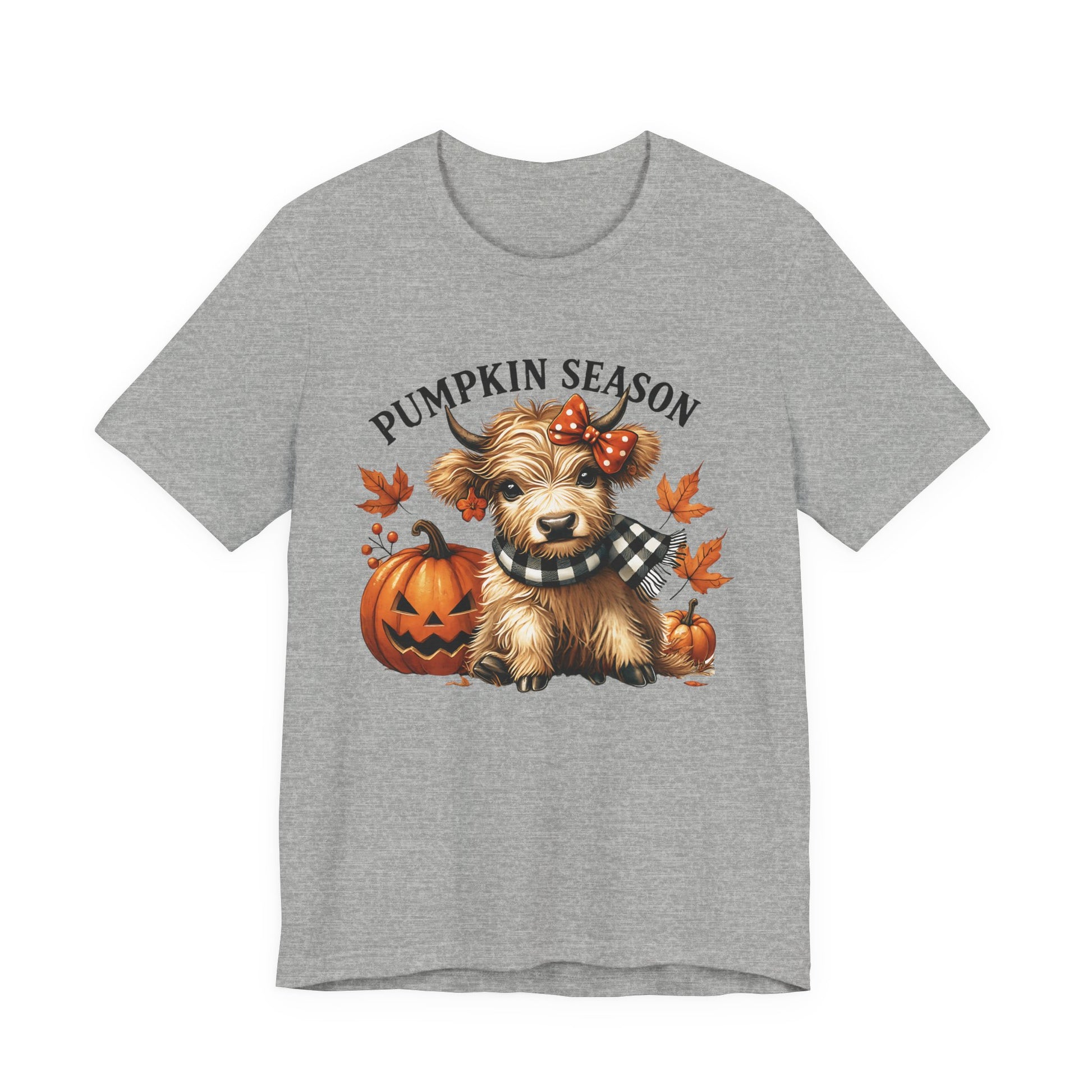 Pumpkin season, cute highland cow, baby cow shirt, Cute Cow shirt - PopCultureByDesign36