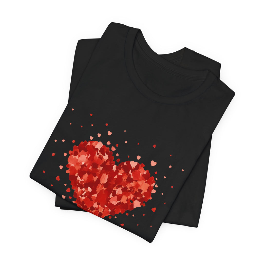 Valentine Watercolor Heart Tee — Love Graphic T-Shirt by PopCultureByDesign36