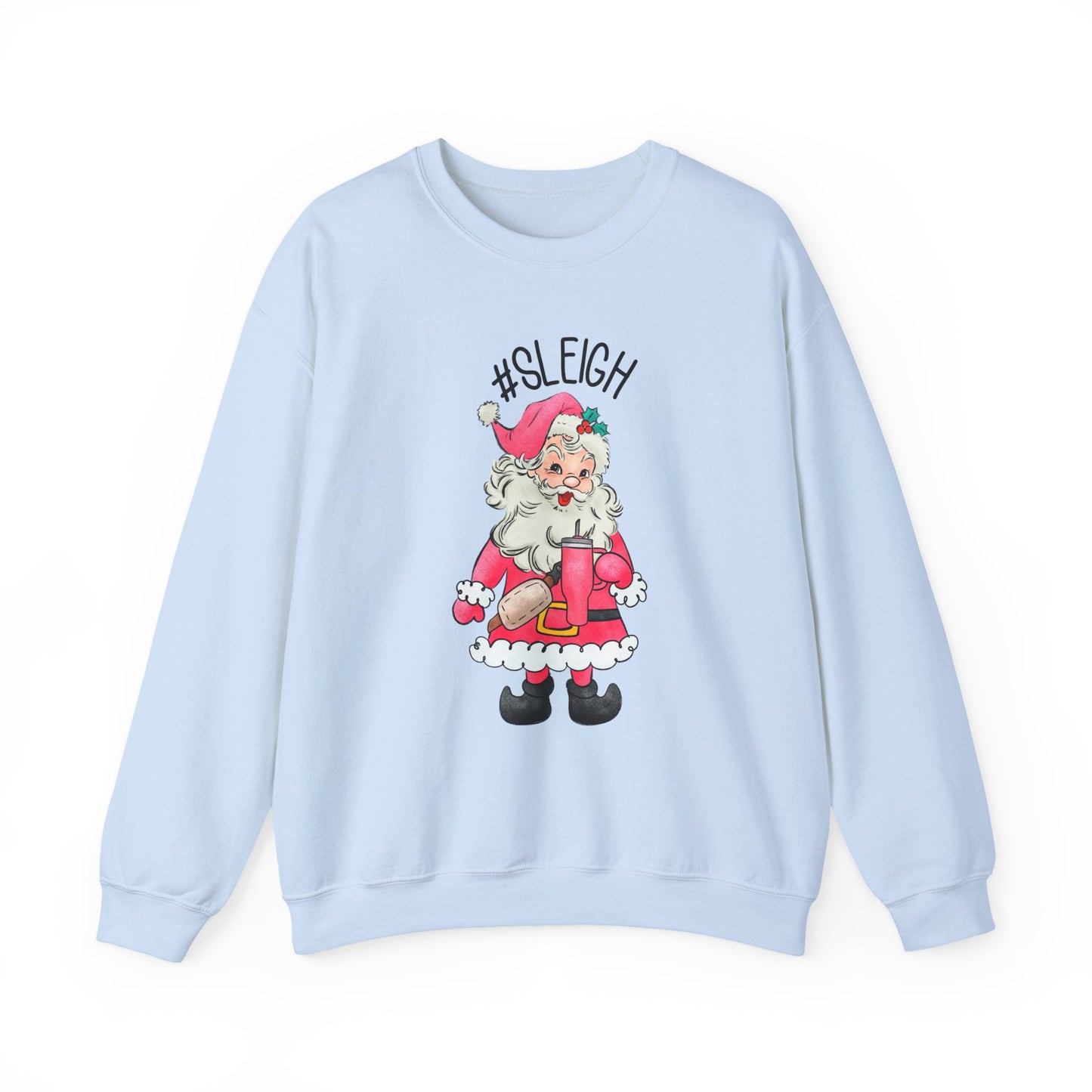 Sleigh santa, Retro Santa Sweater,Vintage Santa Christmas Sweatshirt - PopCultureByDesign36