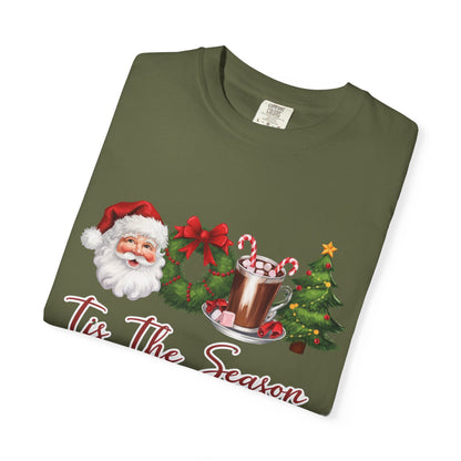 Comfort Colors® Retro Christmas, Tis the Season, Santa Claus Watercolor Christmas - PopCultureByDesign36