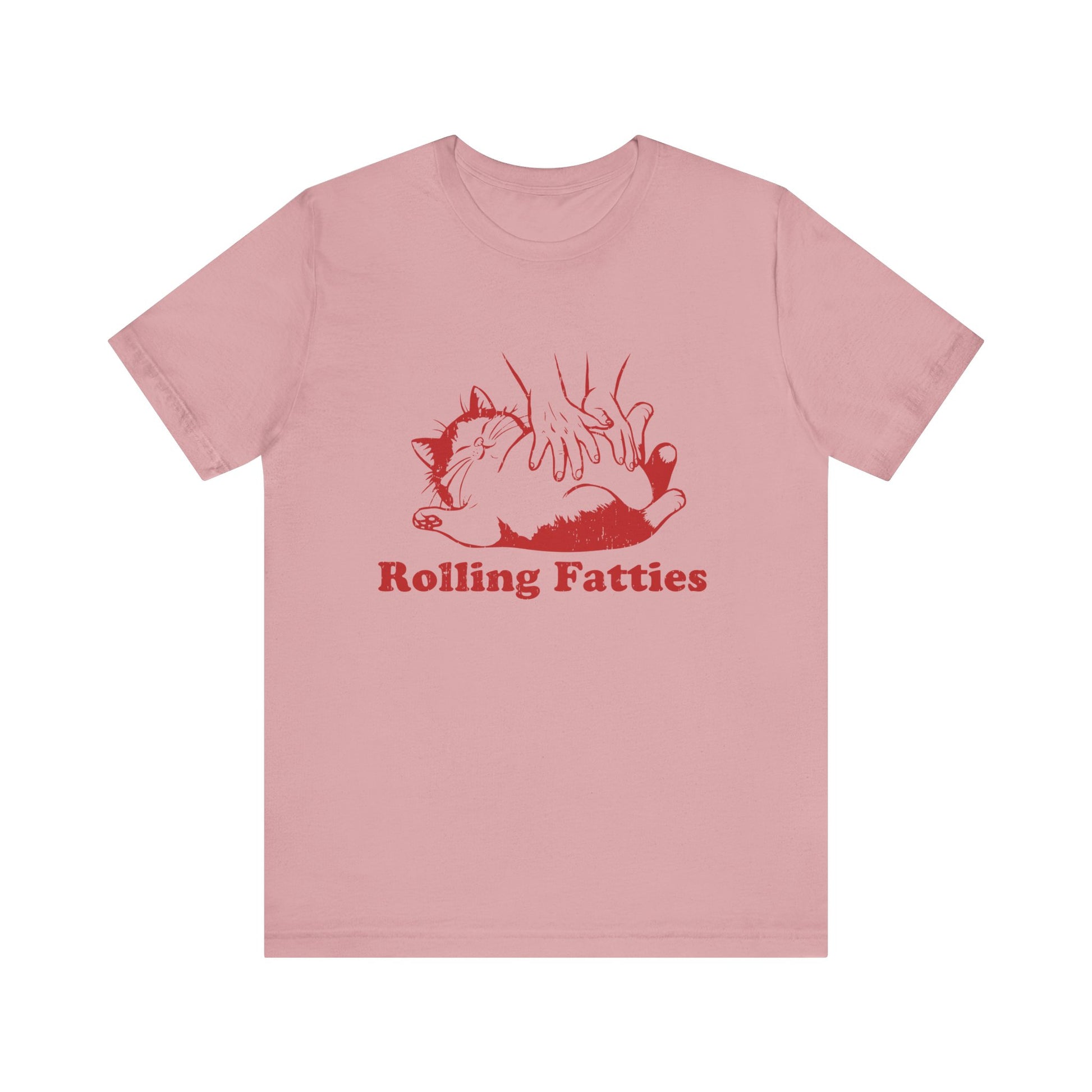 Rolling Fatties Cat TShirt, Funny Cat Graphic Shirt, Cat Lovers Gift - PopCultureByDesign36