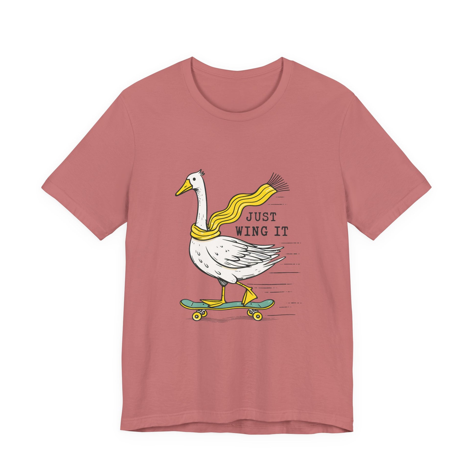 Pun Humor Bird Tee, Bird Lover Gift, Funny Bird Shirt, Skateboard Goose - PopCultureByDesign36