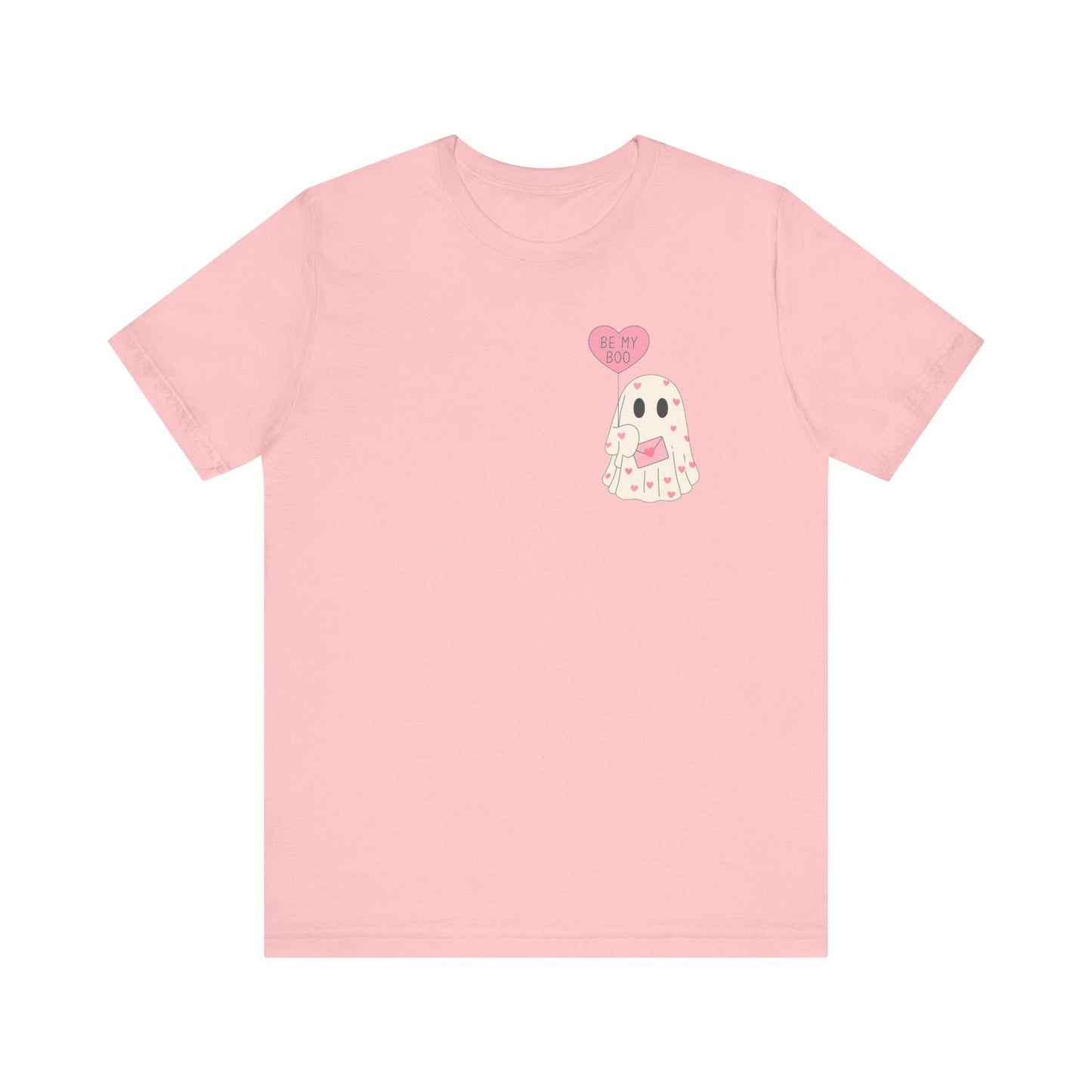 Valentine's 'Be My Boo' Ghost Tee — Cute Ghost Holding 'Be Mine' Balloon
