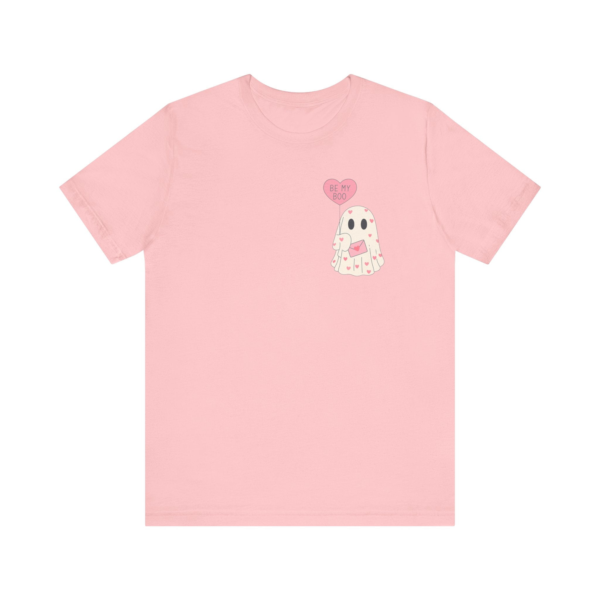 Valentine's 'Be My Boo' Ghost Tee — Cute Ghost Holding 'Be Mine' Balloon by PopCultureByDesign36