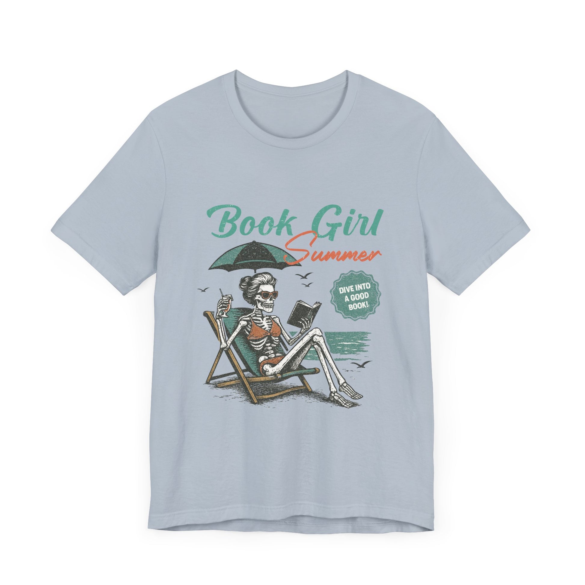 Book Girl Summer Shirt, Reading Lover Tee, Literary Bookworm Top - PopCultureByDesign36