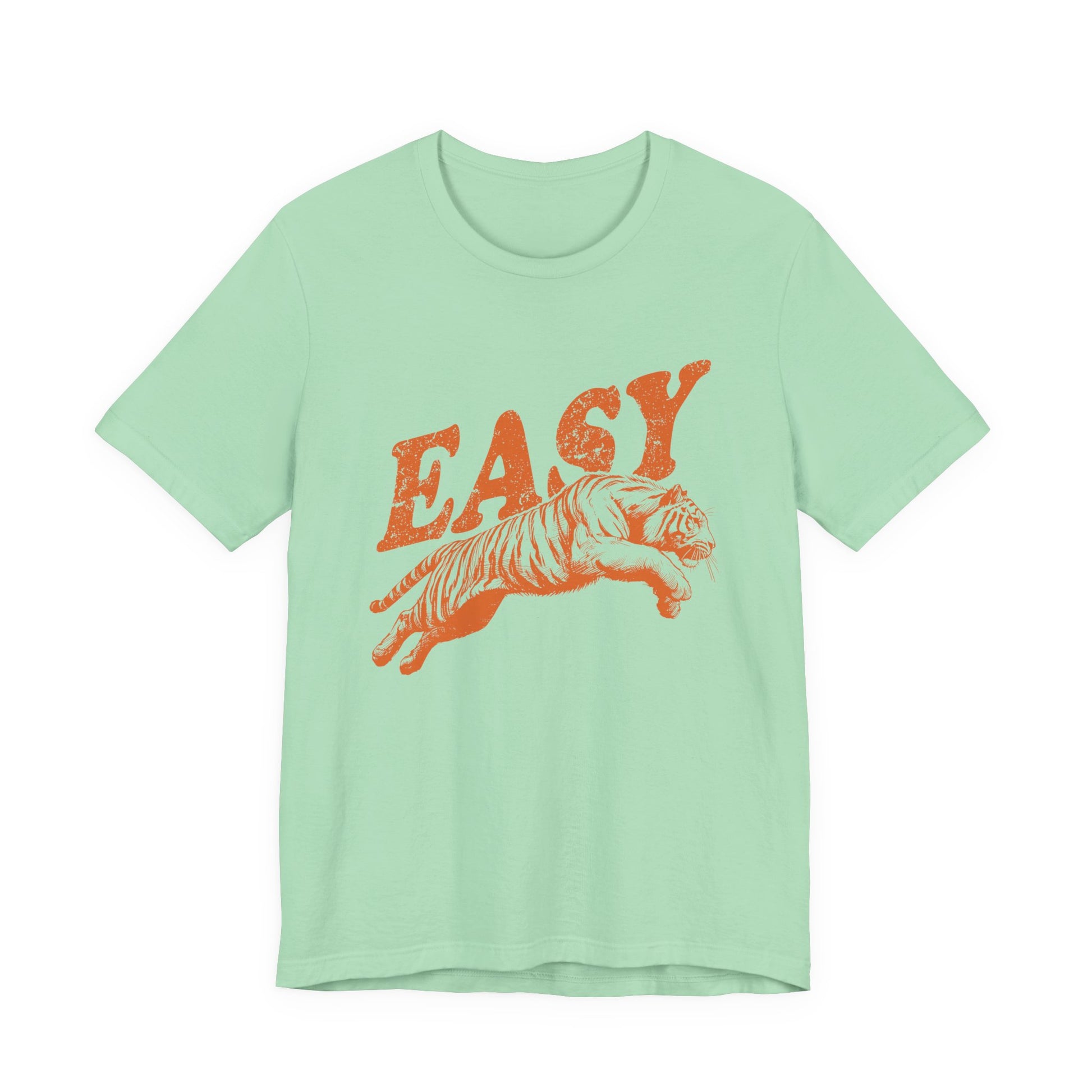 Easy Orange Tiger Shirt, Retro Boho Tee, Hippie Clothes, Indie Shirt - PopCultureByDesign36