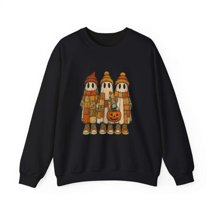 Halloween Ghost Trio Sweatshirt, Cute Fall Outfits, Spooky Season - PopCultureByDesign36