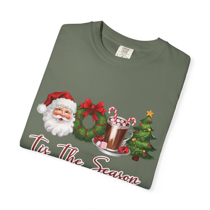 Comfort Colors® Retro Christmas, Tis the Season, Santa Claus Watercolor Christmas - PopCultureByDesign36