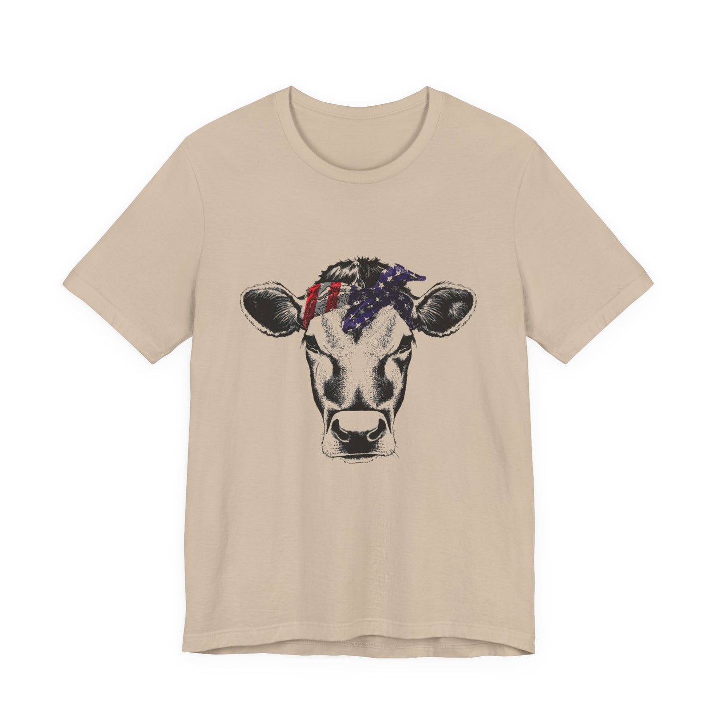 Highland Cow shirt, American Flag Shirt, Funny Cow Shirt, Independence Day - PopCultureByDesign36