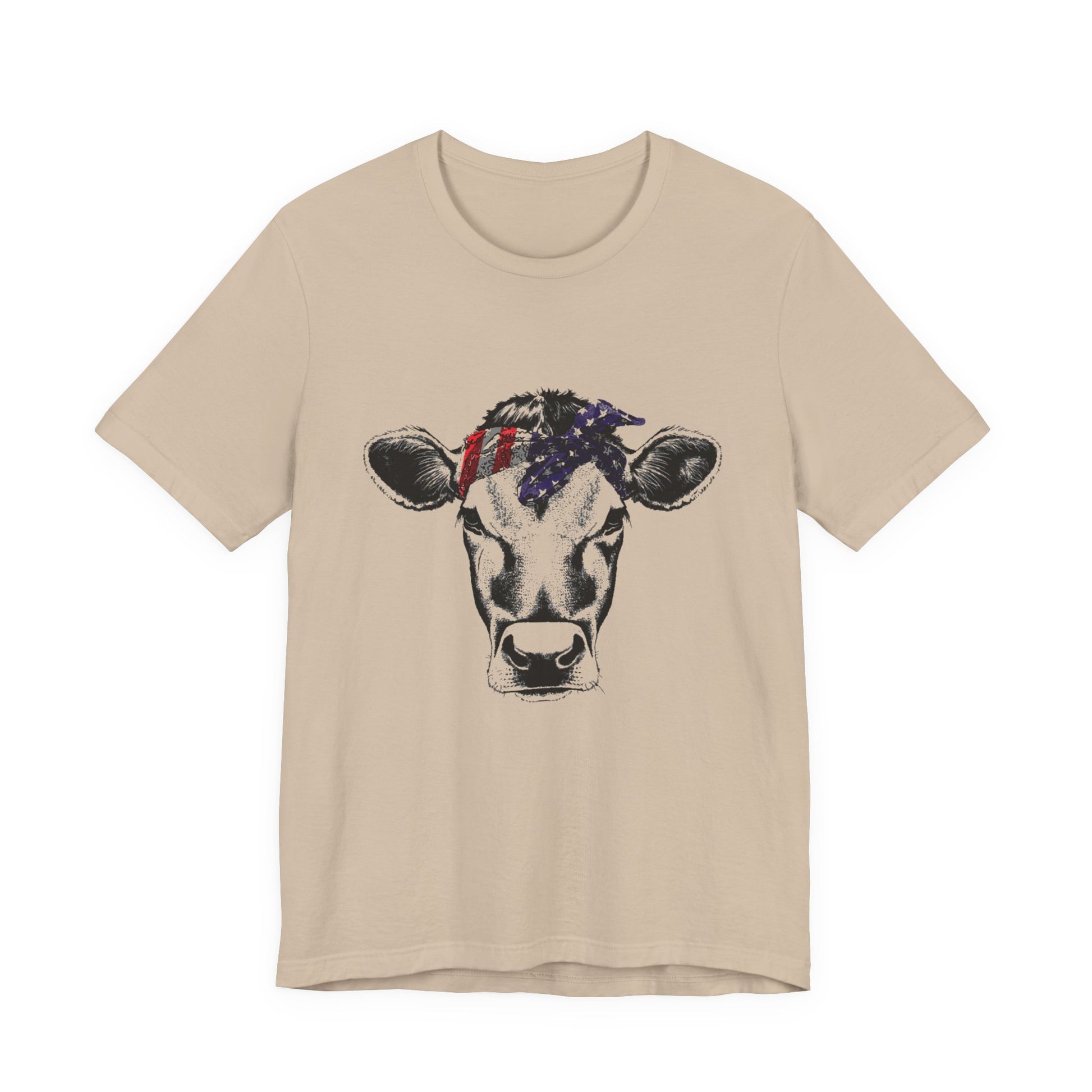 Highland Cow shirt, American Flag Shirt, Funny Cow Shirt, Independence Day - PopCultureByDesign36