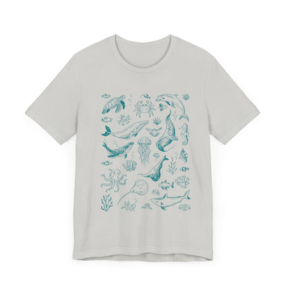 Vintage Ocean Tattoo Style T-Shirt, Retro Ocean Shirt, Ocean Shirt For Men - PopCultureByDesign36