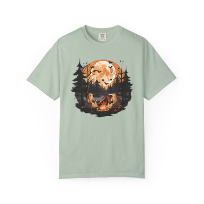 Cute Ghost Shirt, ghost reading Shirt, Cute campfire ghost - PopCultureByDesign36