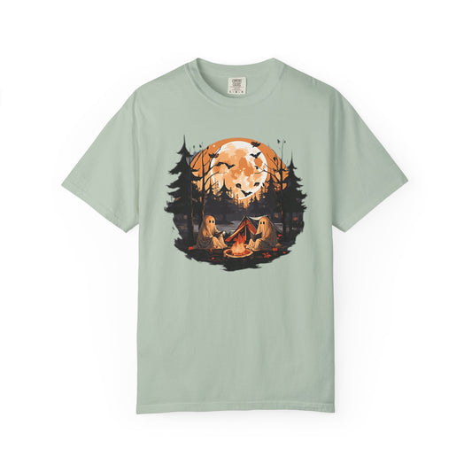 Cute Ghost Shirt, ghost reading Shirt, Cute campfire ghost - PopCultureByDesign36