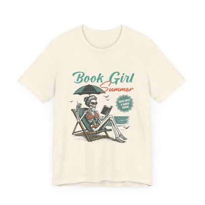 Book Girl Summer Shirt, Reading Lover Tee, Literary Bookworm Top - PopCultureByDesign36