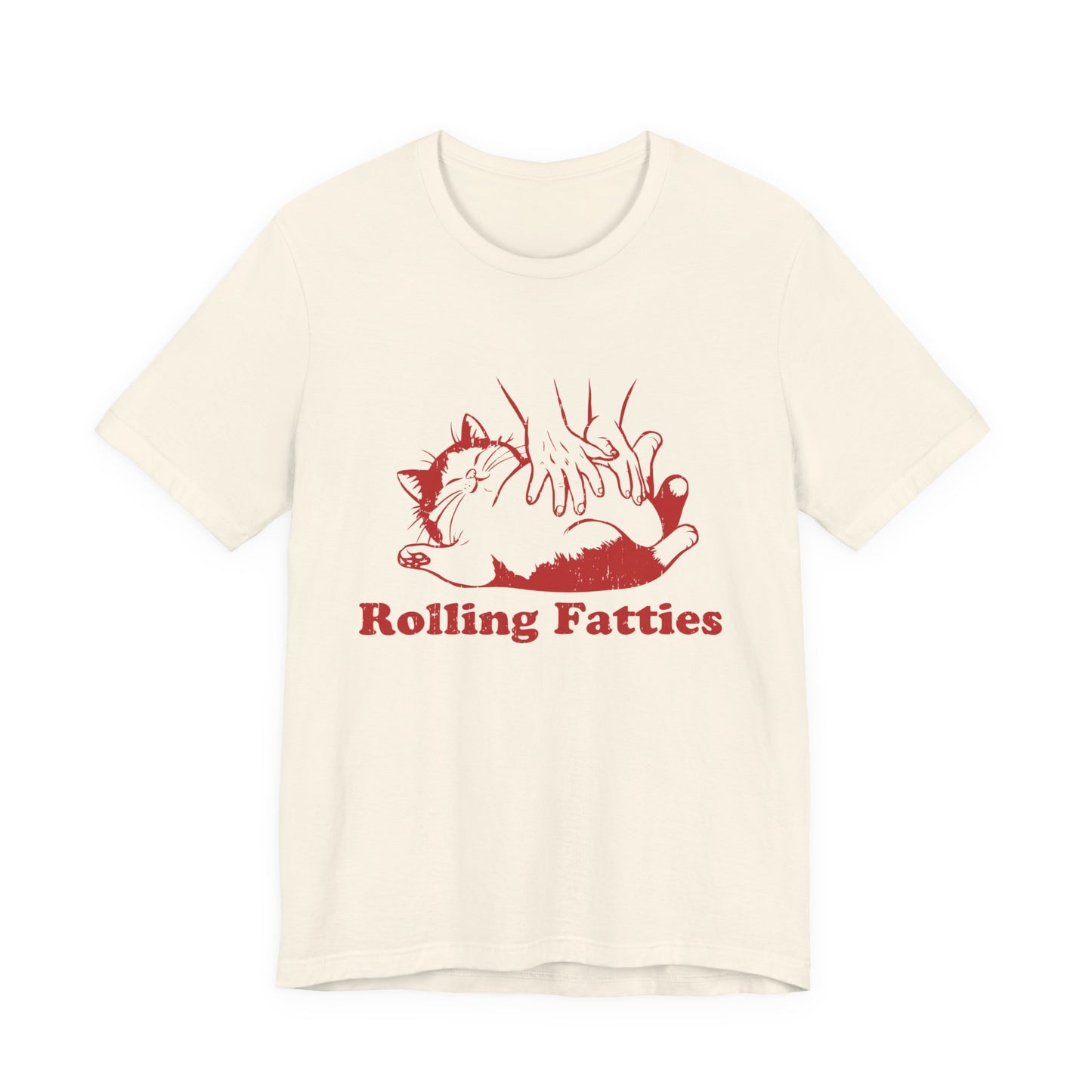 Rolling Fatties Cat TShirt, Funny Cat Graphic Shirt, Cat Lovers Gift - PopCultureByDesign36