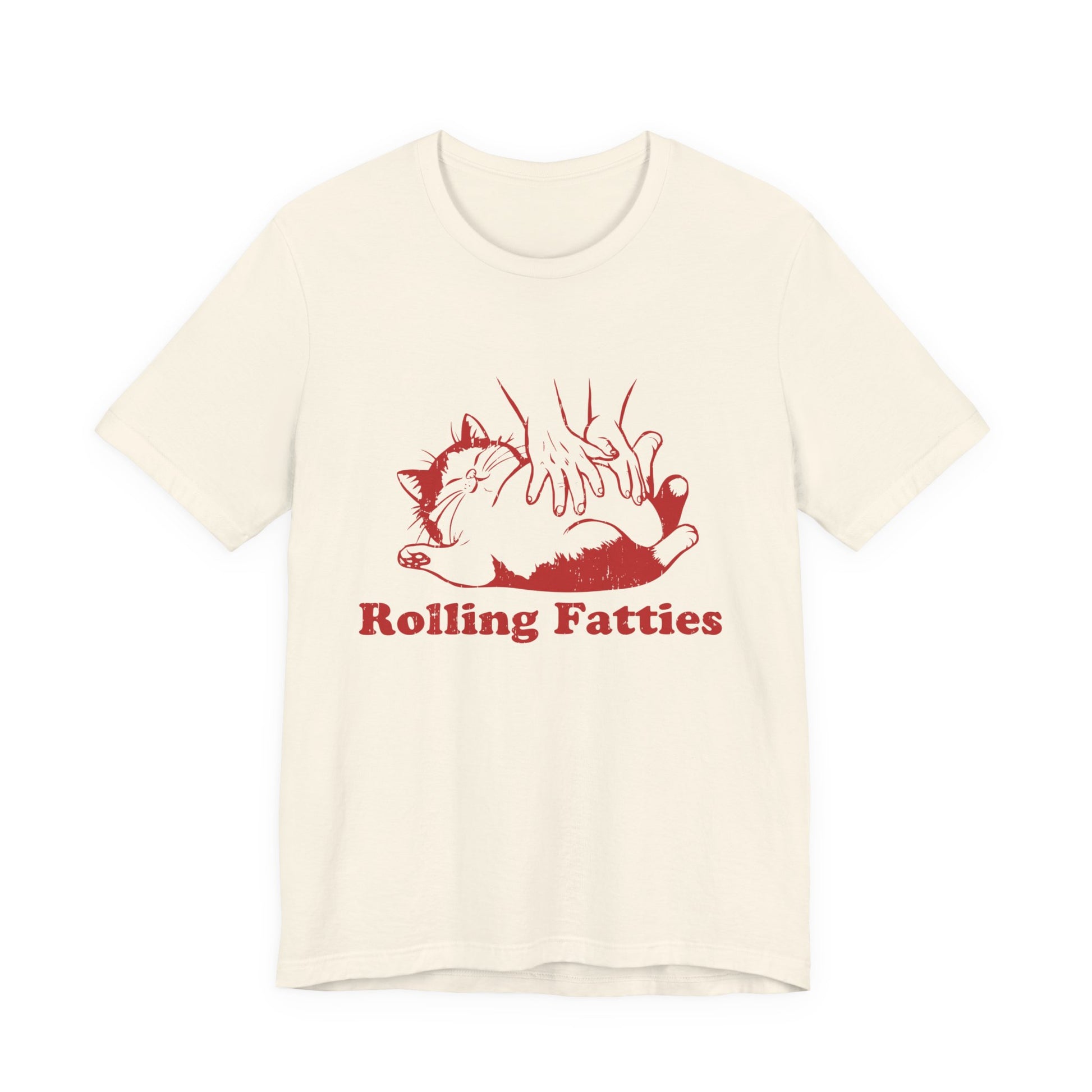 Rolling Fatties Cat TShirt, Funny Cat Graphic Shirt, Cat Lovers Gift - PopCultureByDesign36