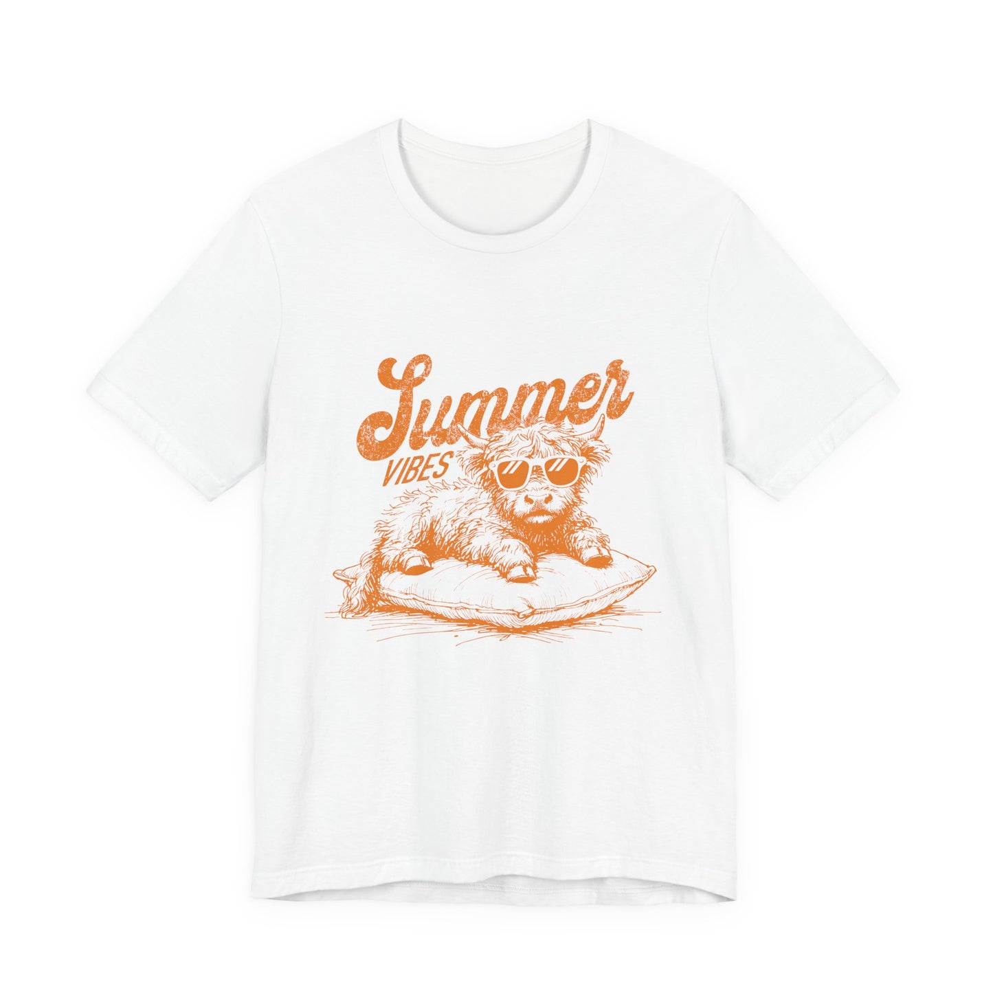 Summer Vibes Highland Cow Shirt, Western Shirt, Cow Shirt - PopCultureByDesign36