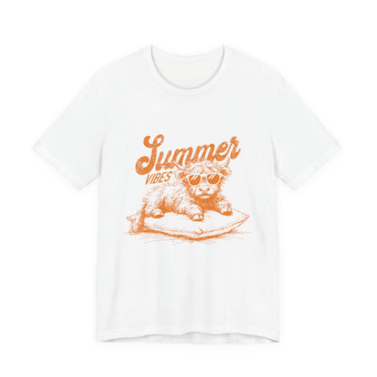 Summer Vibes Highland Cow Shirt, Western Shirt, Cow Shirt - PopCultureByDesign36