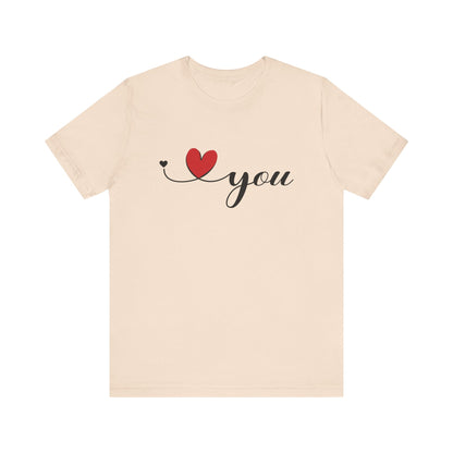 I Love You Shirt, Love Shirt, Valentines Day Shirt, I Love You Minimalist Shirt - PopCultureByDesign36