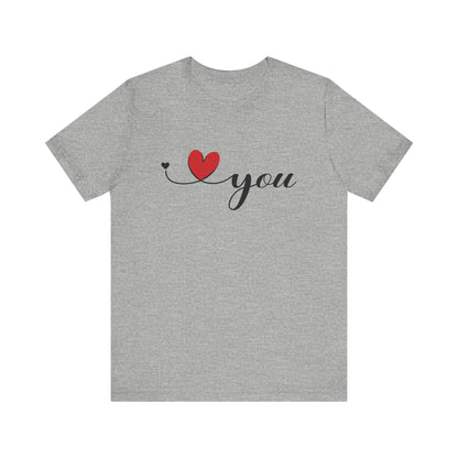 I Love You Shirt, Love Shirt, Valentines Day Shirt, I Love You Minimalist Shirt - PopCultureByDesign36
