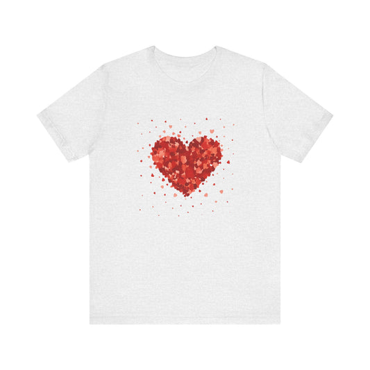 Valentine Watercolor Heart Tee — Love Graphic T-Shirt