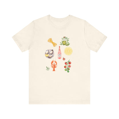 Italia Shirt, Coastal Grandma, Italian Summer Meal Tee - PopCultureByDesign36