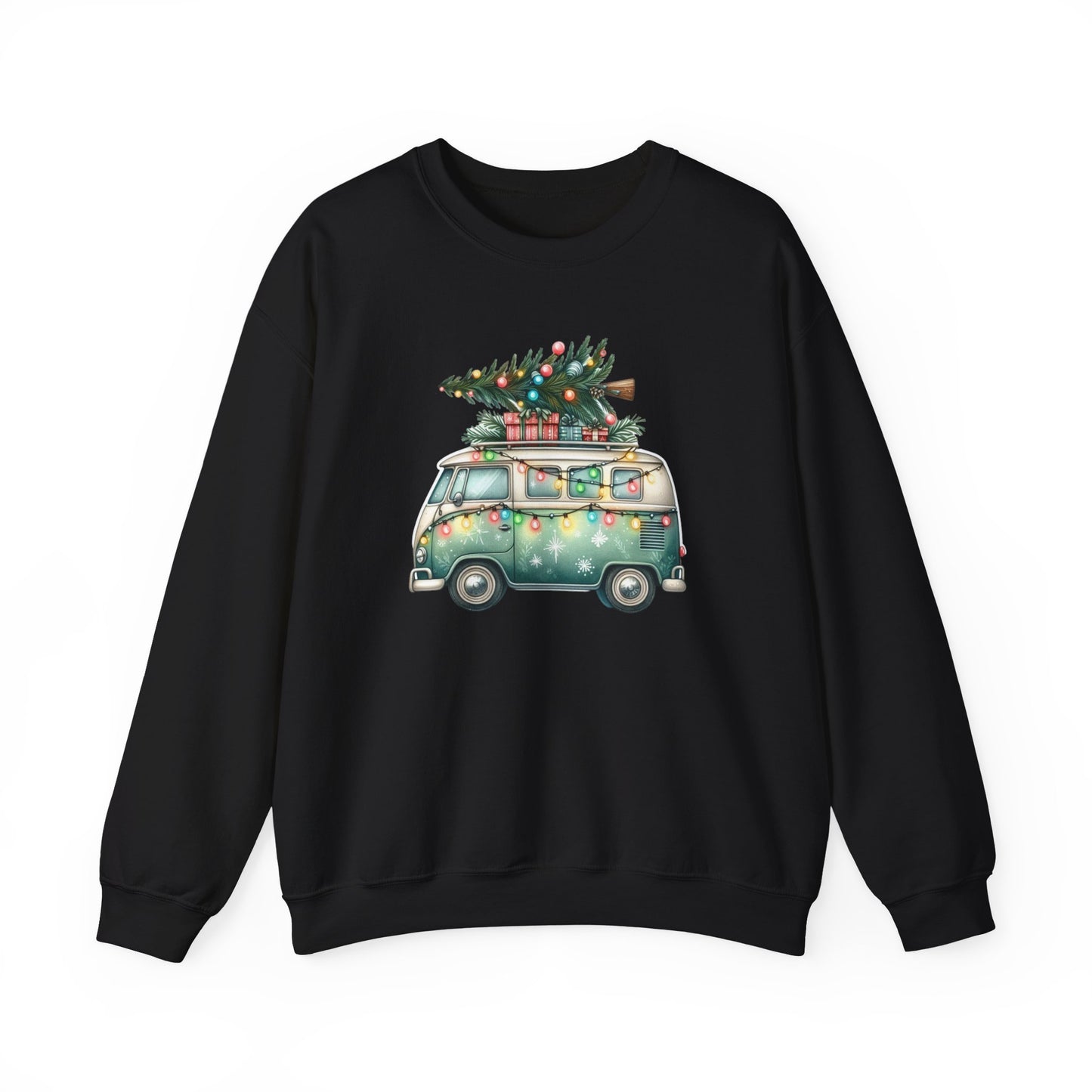 Jingle All The Way Sweatshirt, Christmas Family Sweater, Christmas Van Sweatshirt - PopCultureByDesign36
