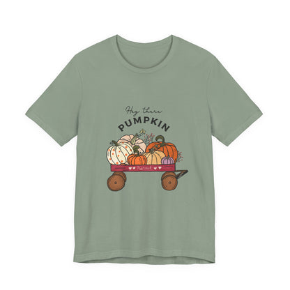 Hey There Pumpkin Unisex Tee, Autumn Halloween Pumpkin T-Shirt - PopCultureByDesign36