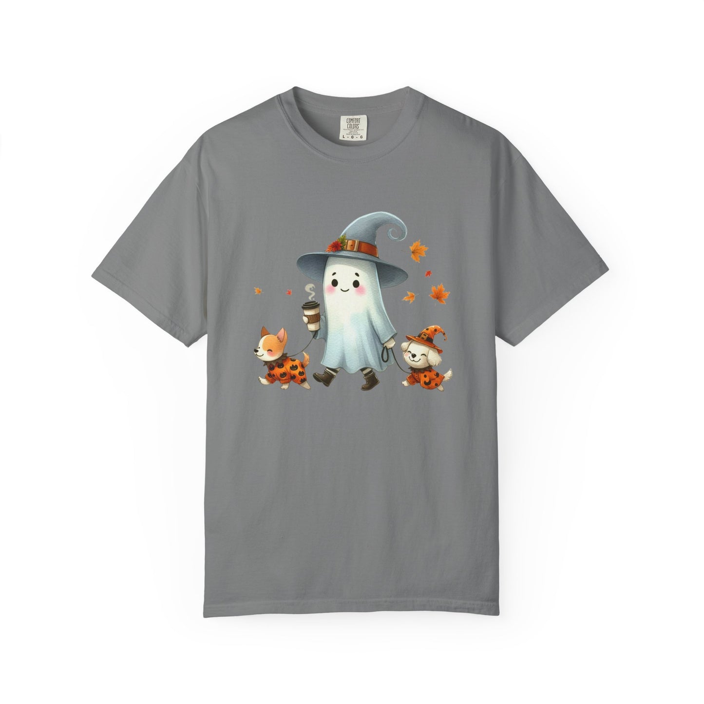 Cute ghost walking dogs shirt, cute fall shirt, ghost and dogs shirt - PopCultureByDesign36