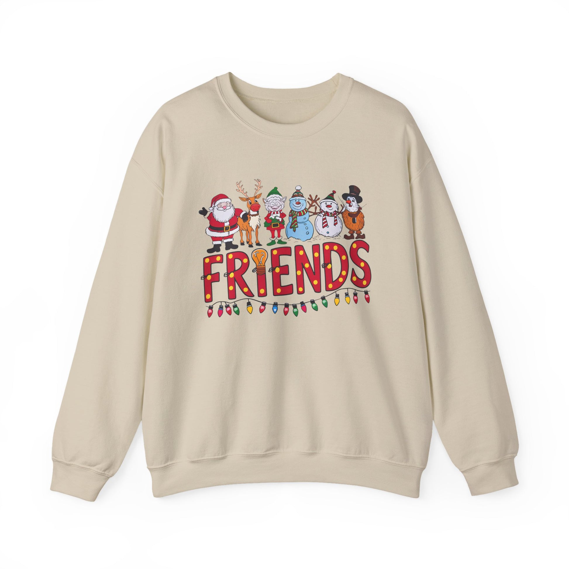 Christmas Santa and Friends Sweatshirt, Holiday Festive Crewneck - PopCultureByDesign36
