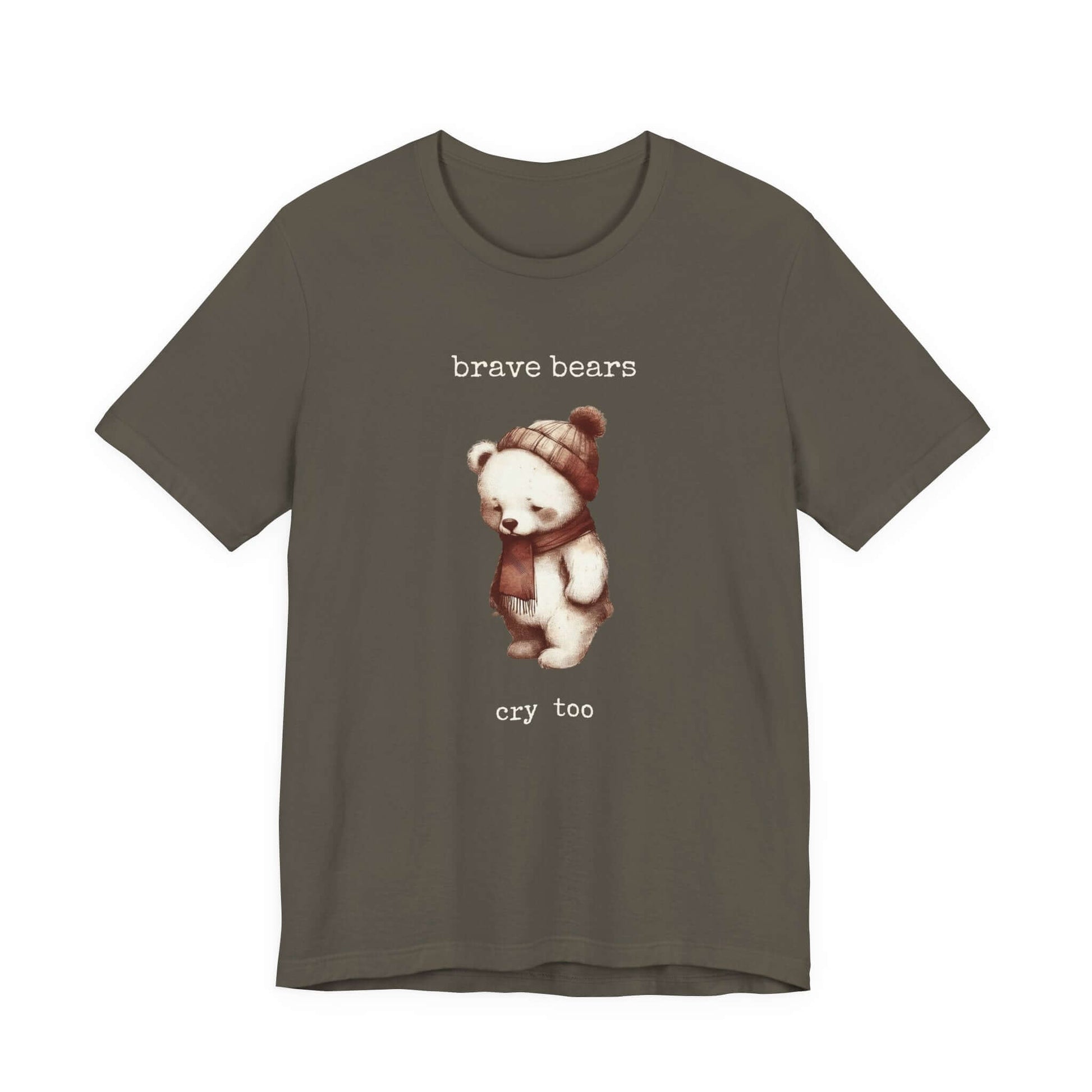 Brave Bears Cry Too Shirt, Vintage Bear Shirt, My tummy Hurts Shirt - PopCultureByDesign36