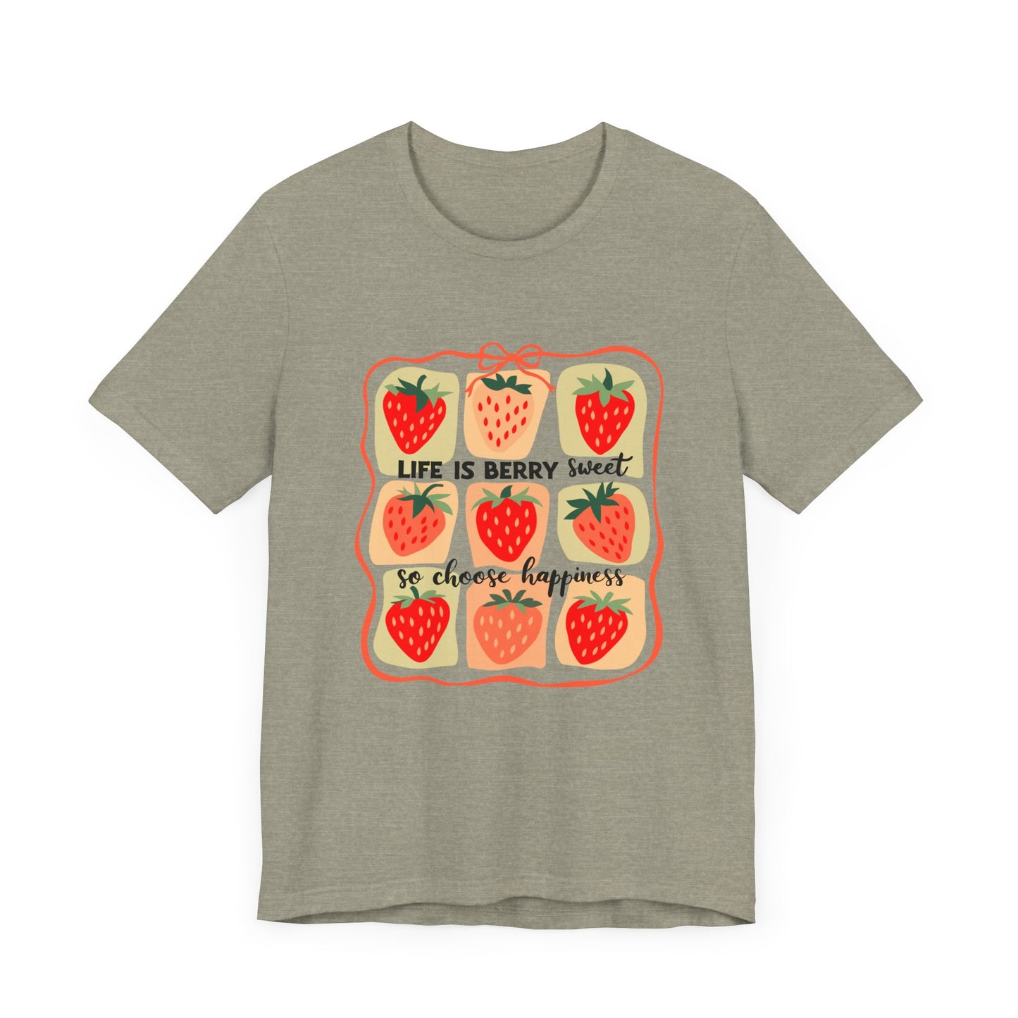 Life is Sweet TShirt, Strawberry Positive Vibe Tee, Kindness Berry Shirt - PopCultureByDesign36