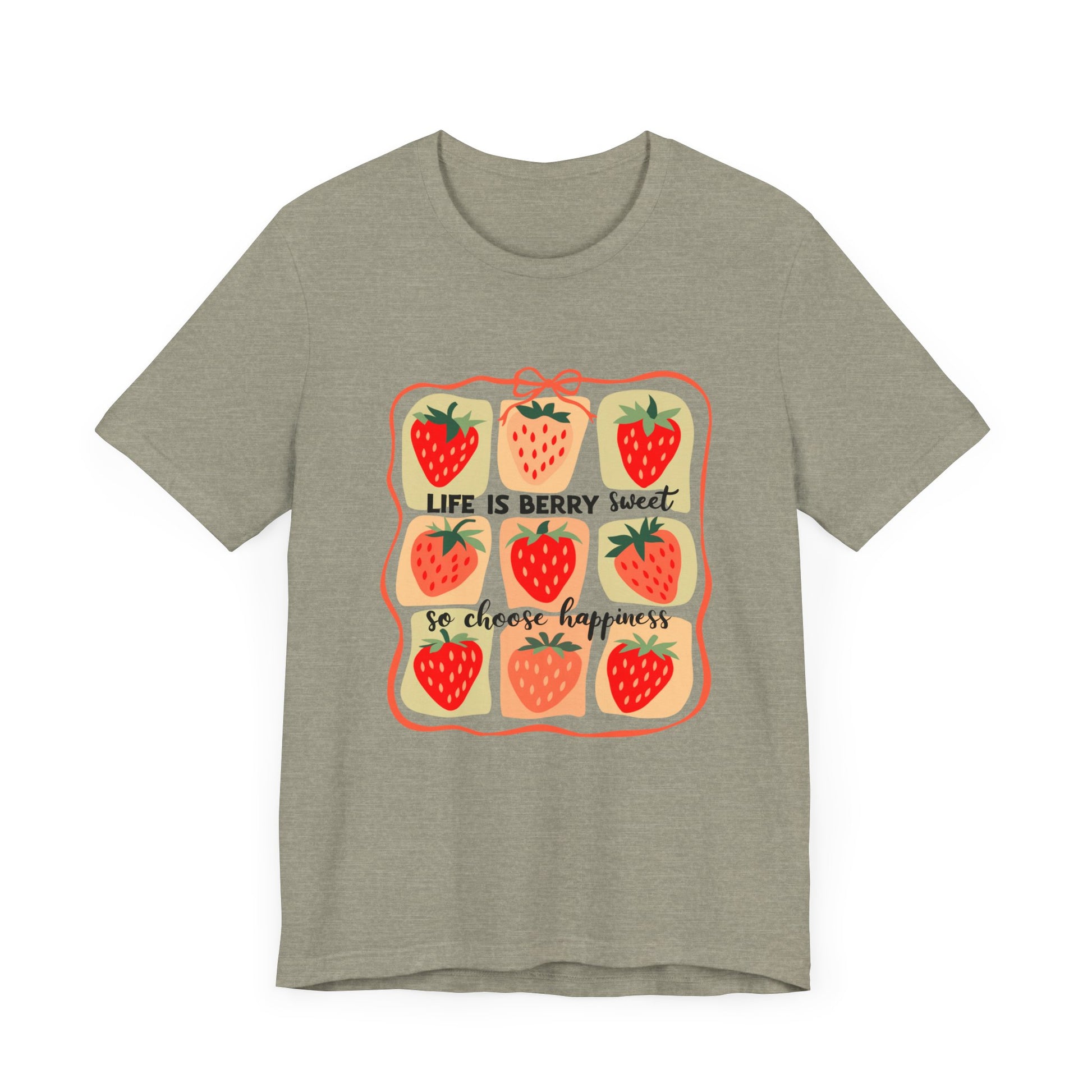 Life is Sweet TShirt, Strawberry Positive Vibe Tee, Kindness Berry Shirt - PopCultureByDesign36