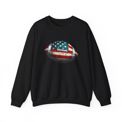 Patriotic Football Sweatshirt, Football Mom, Gameday Sweatshirt - PopCultureByDesign36