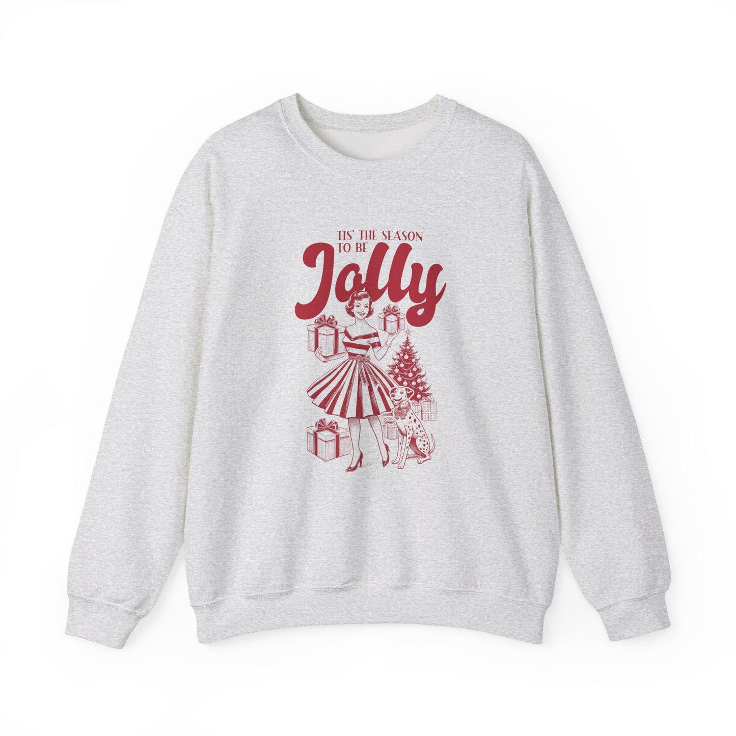 Christmas Sweatshirt, Pin Up Girl Christmas, Christmas Jolly - PopCultureByDesign36