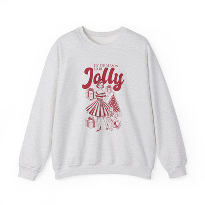 Christmas Sweatshirt, Pin Up Girl Christmas, Christmas Jolly - PopCultureByDesign36