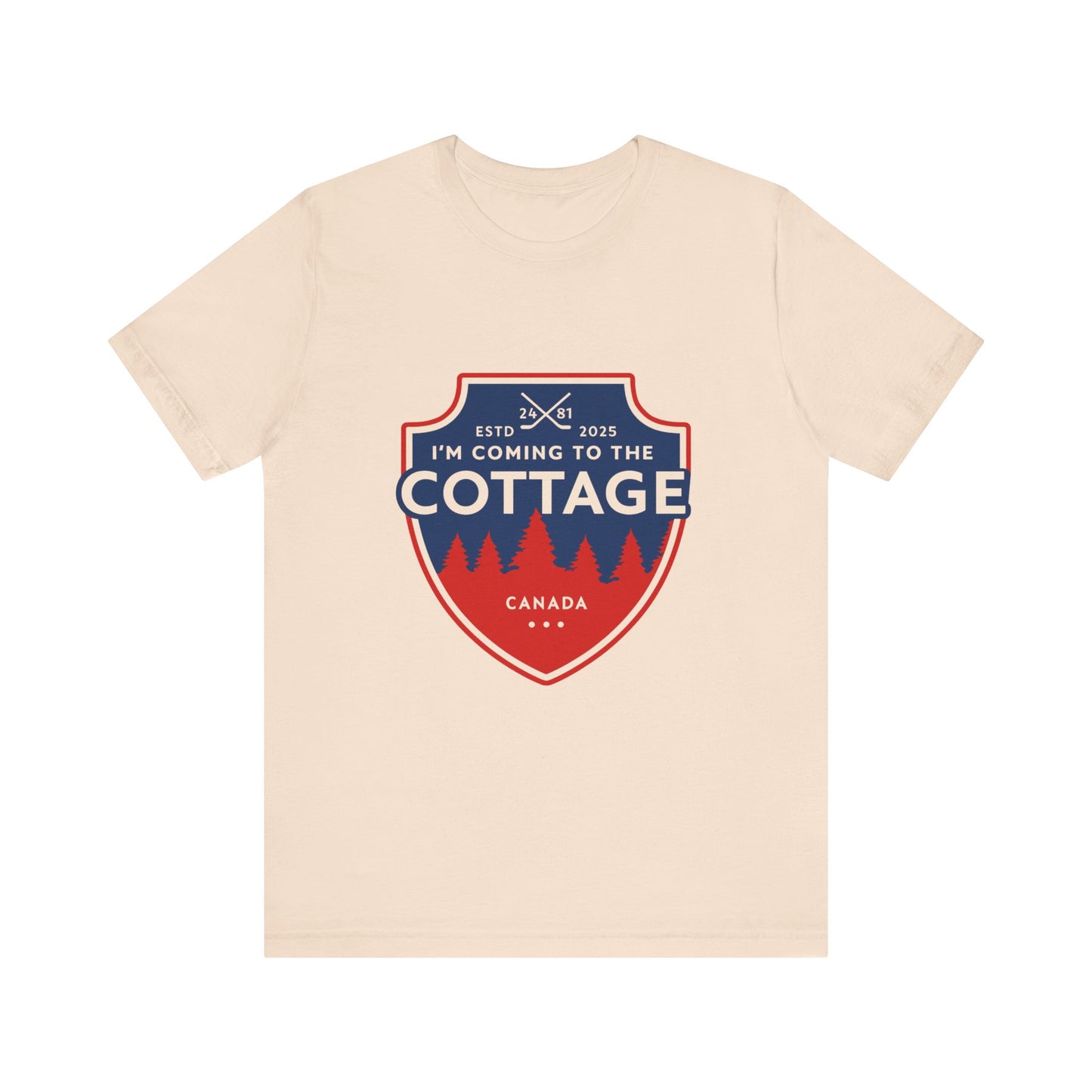 Cottage Hockey Tee — “I’m Coming to the Cottage” Canadian Hockey Lover Shirt